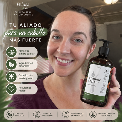 Organic Repair™ Shampoo para la caída severa de cabello. 500ml.