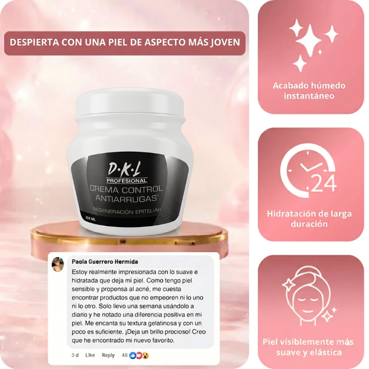 Glowli Jelly D·k·l™ - Crema facial antiarrugas