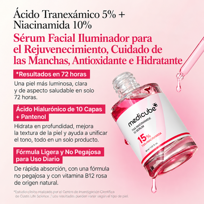 Sérum medicube - Ácido Tranexámico + Niacinamida - 30ml.