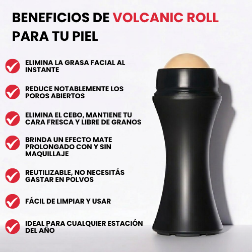 VolcanicRoll™ - Rodillo facial de piedra volcánica