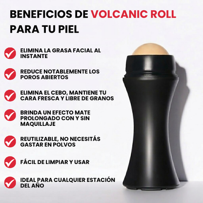 VolcanicRoll™ - Rodillo facial de piedra volcánica