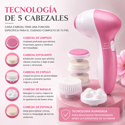 DermaBrush 5 en 1 – Limpiador Facial