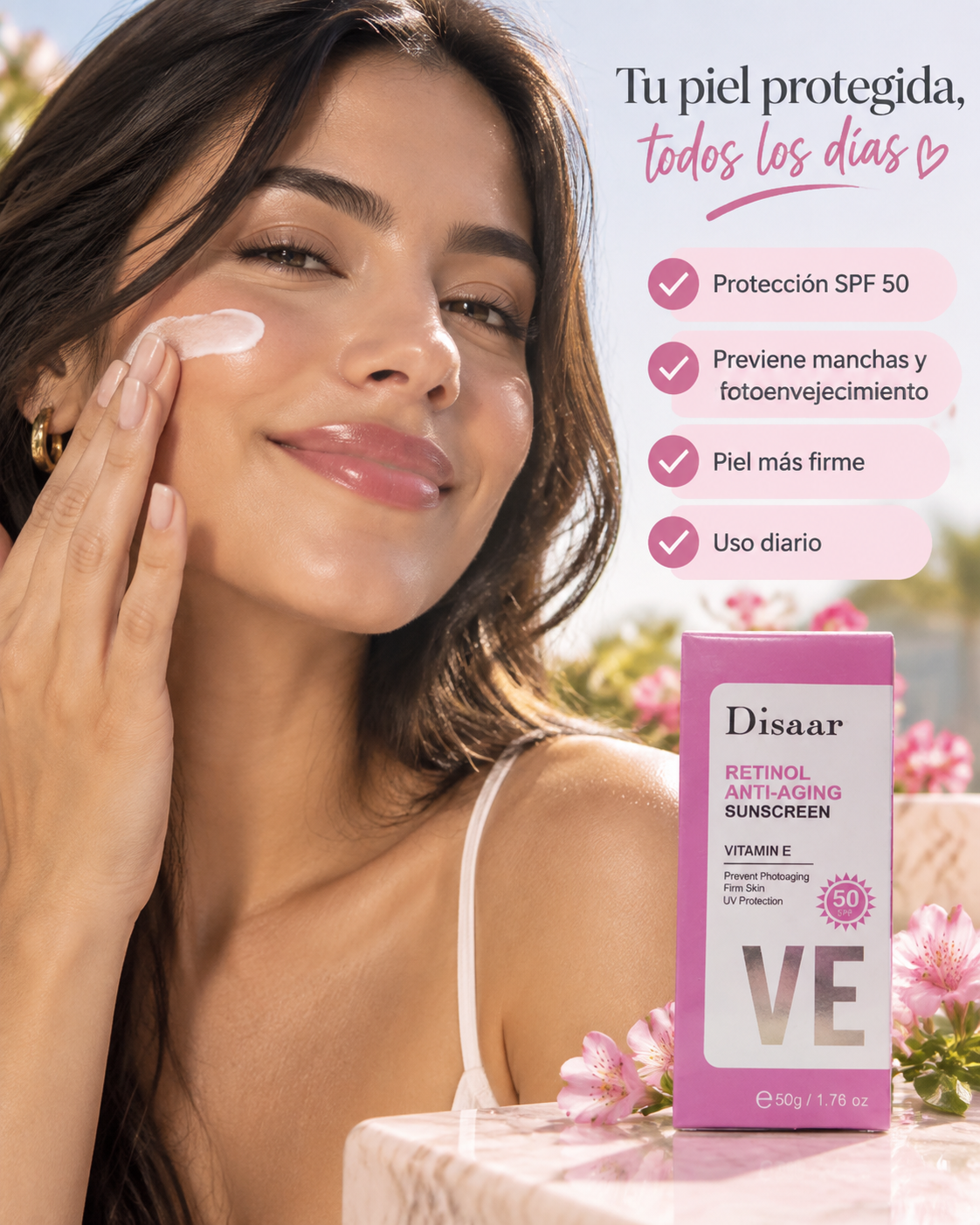 Protector solar facial - Collagen Pro Retinol 50 SPF - 50ml