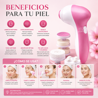 DermaBrush 5 en 1 – Limpiador Facial