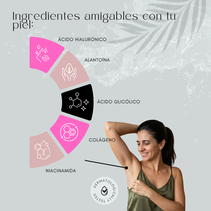 PACK Blanqueador Ever Rosa para axilas, entrepierna, cola, zona íntima y cuello.